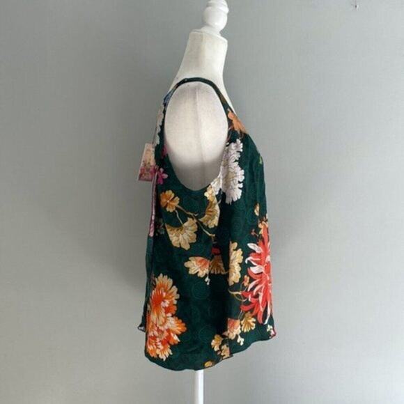 Johnny Was Roselyn 100% Silk Floral Print Tank Top M - Picture 13 of 16